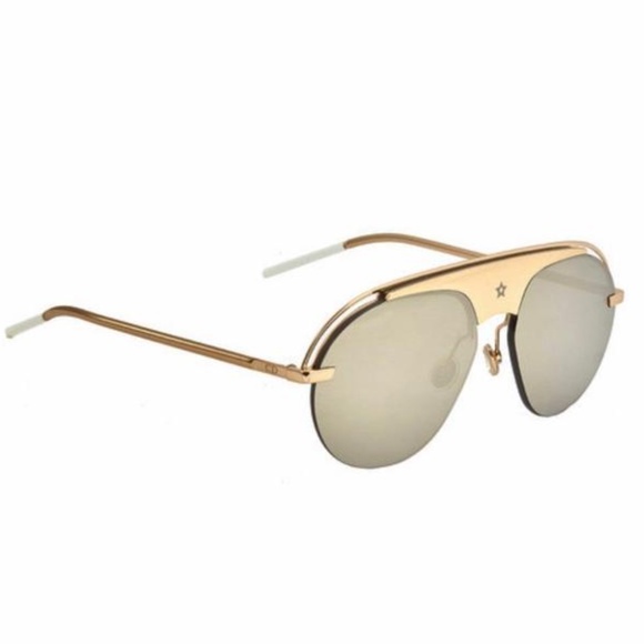 DIOR UNISEX Aviators ➡️NEW!! $695! Gold Aviators UNISEX Sunglasses AUTHENTIC! - Picture 7 of 14